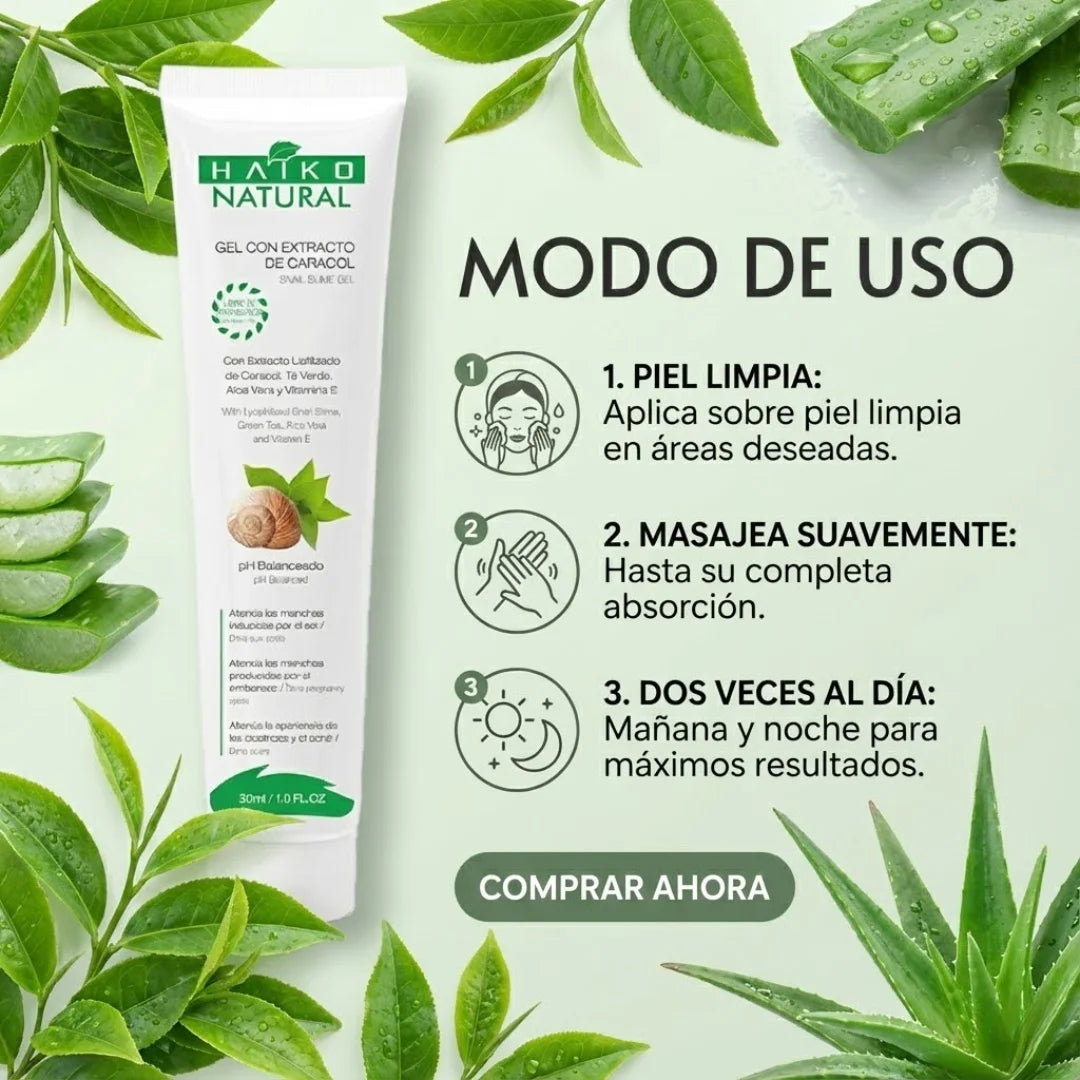 SPICY | Gel con Extracto de Caracol- 30g | Mejora la Apariencia de Manchas y Cicatrices | Libre de Parabenos (Copia)