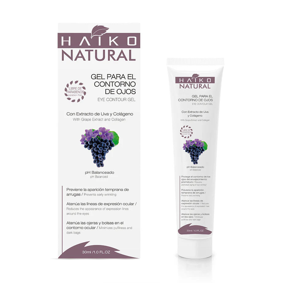 Gel Contorno de Ojos con Extracto de Uva y Colágeno - 30g | Atenúa Ojeras y Líneas de Expresión | Libre de Parabenos 2