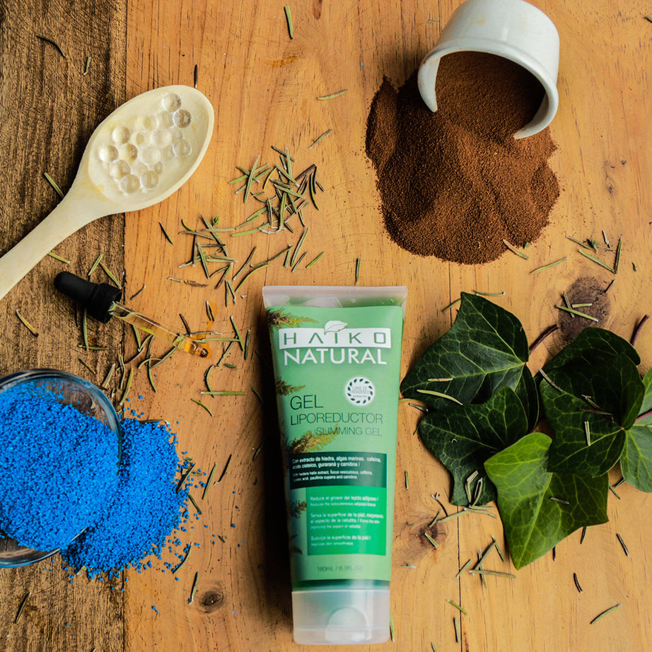 Gel Liporeductor con Extracto de Hiedra, Cafeína y Algas Marinas - 180g | Ayuda a Reducir la Grasa Localizada y la Apariencia de la Celulitis | Libre de Parabenos