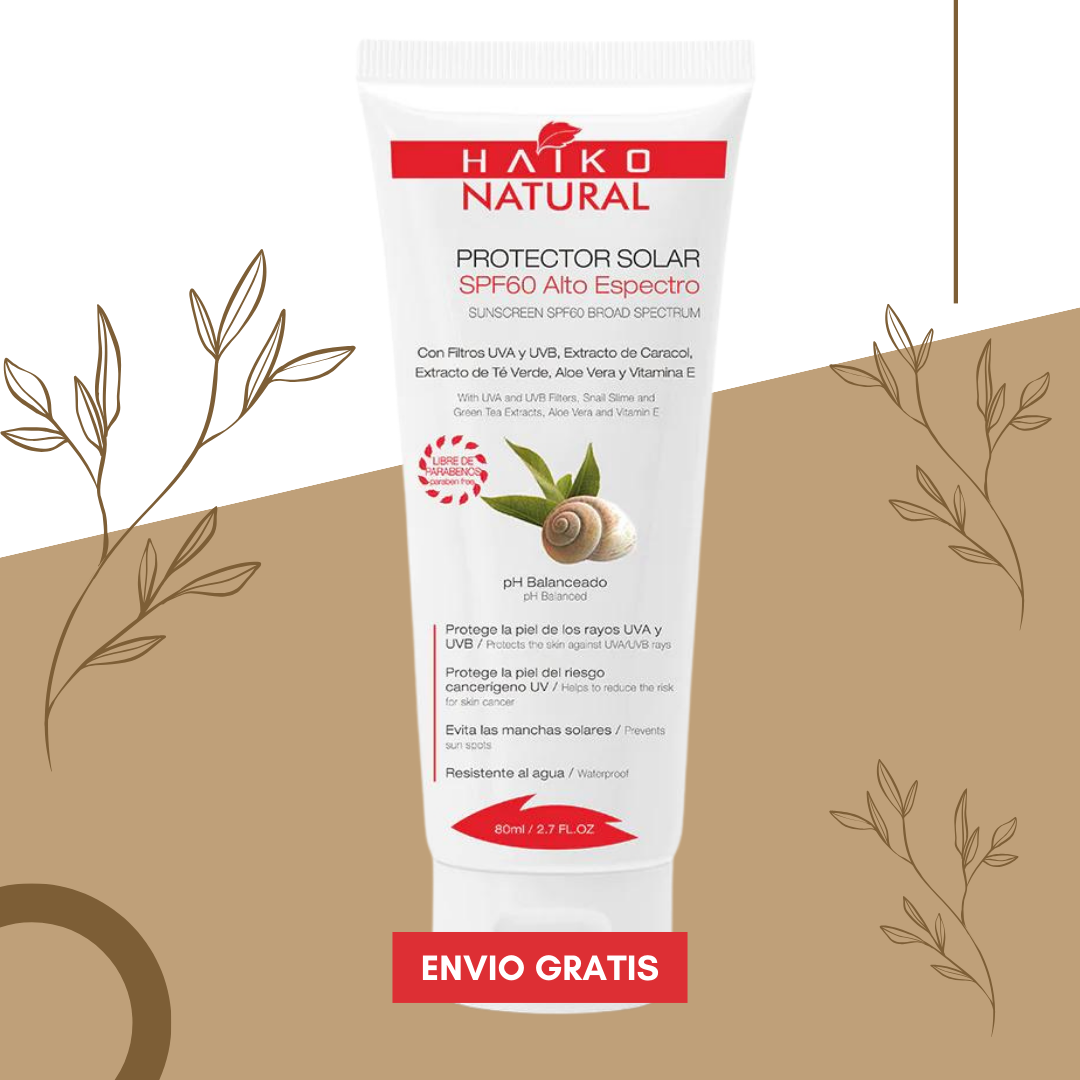Descubre el Poder del Protector Solar SPF60 Haiko Natural para una Piel Saludable