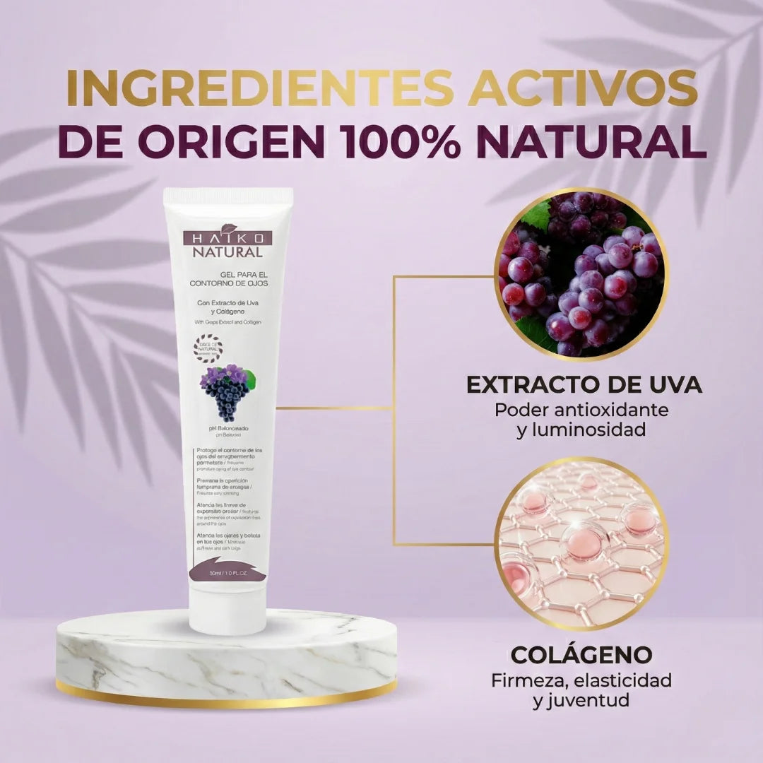 SPICY | Gel Contorno de Ojos con Extracto de Uva y Colágeno - 30g | Atenúa Ojeras y Líneas de Expresión | Libre de Parabenos (Copia)