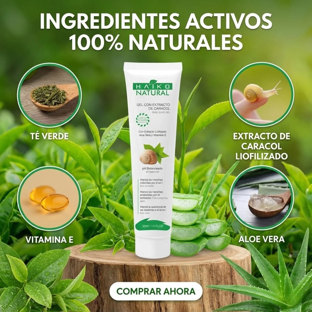 SPICY | Gel con Extracto de Caracol- 30g | Mejora la Apariencia de Manchas y Cicatrices | Libre de Parabenos (Copia)