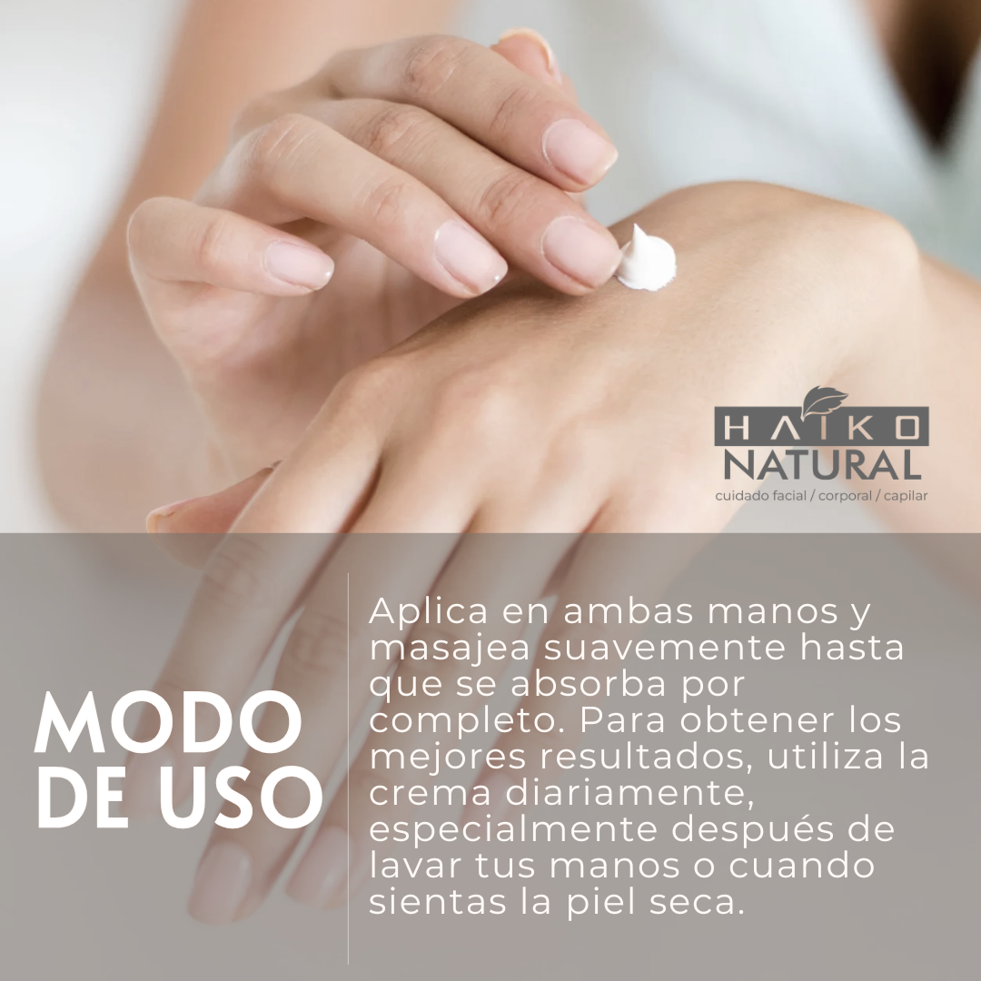 Crema Humectante para Manos con Filtros Solares, Elastina y Colágeno - 80g | Hidrata y Ayuda a Proteger la Piel | Libre de Parabenos