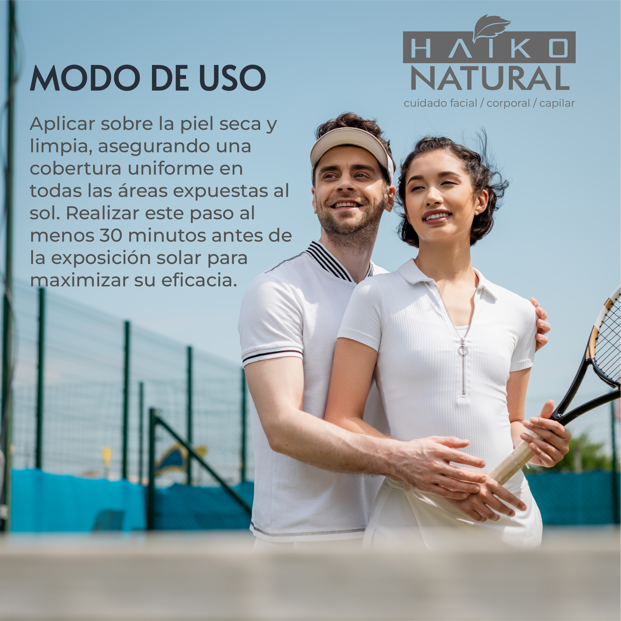 Protector solar SPF 60 modo uso