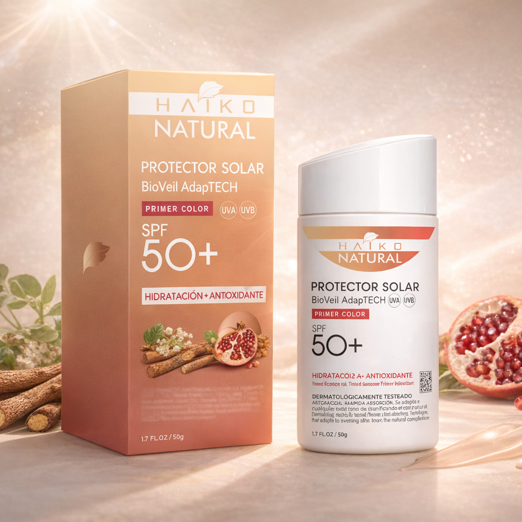 Protector Solar Facial BioVeil AdapTECH SPF 50+ Con Color | Tono Inteligente
