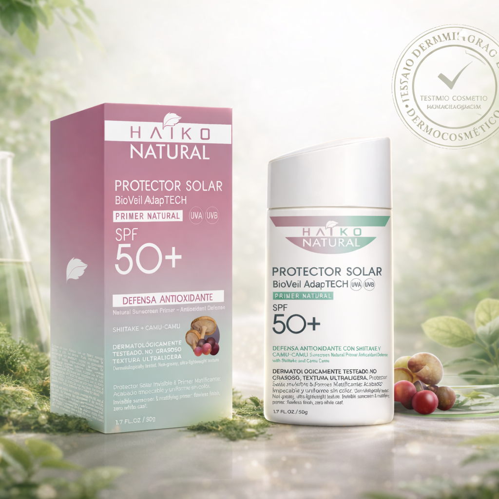 Protector Solar Facial BioVeil AdapTECH SPF 50+ Sin Color | Efecto Natural