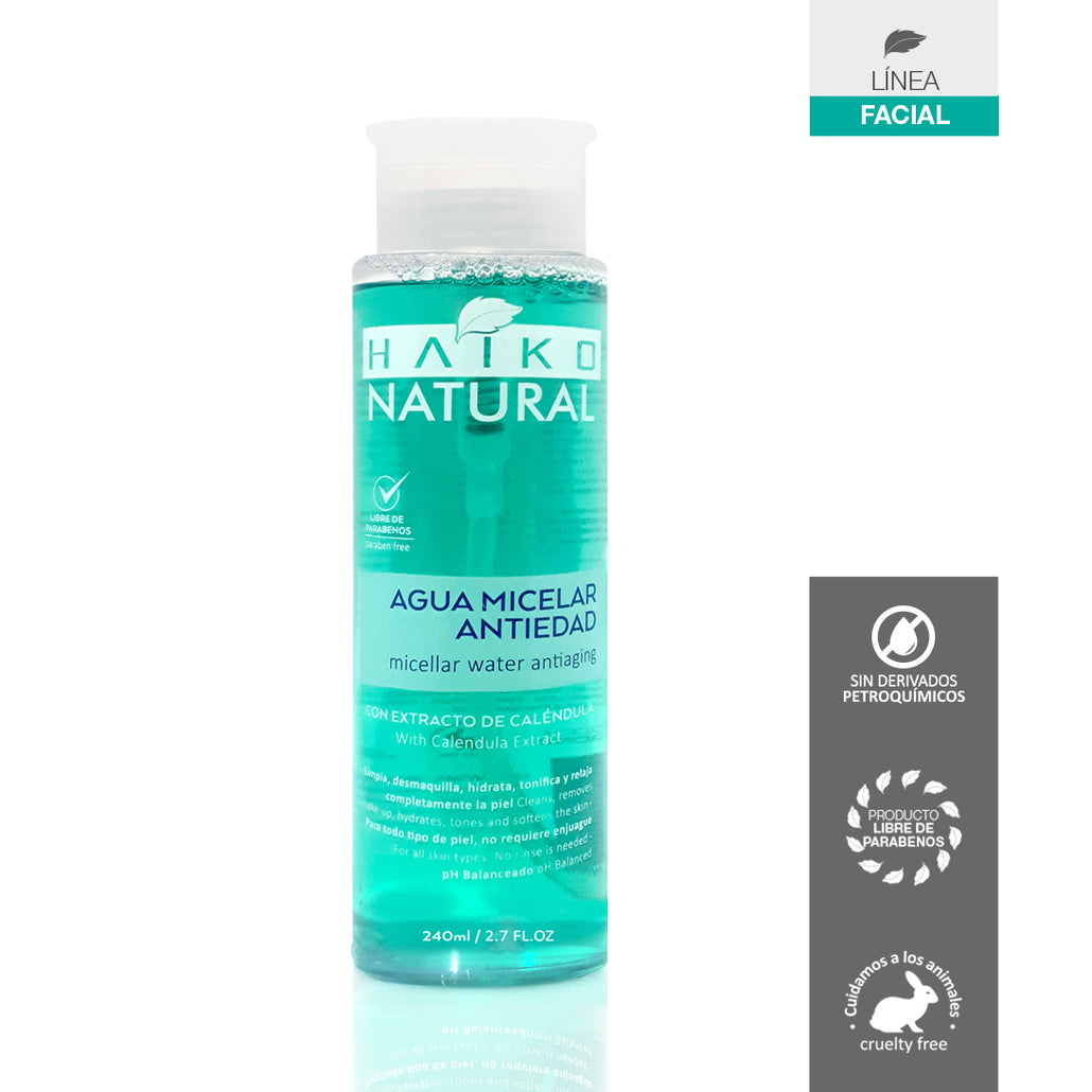 Agua Micelar Antiedad con Hamamelis y Caléndula, 240ml