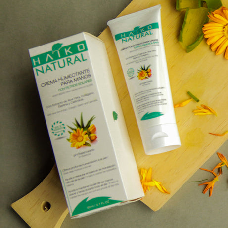 Crema Humectante para Manos con Filtros Solares, Elastina y Colágeno - 80g | Hidrata y Ayuda a Proteger la Piel | Libre de Parabenos