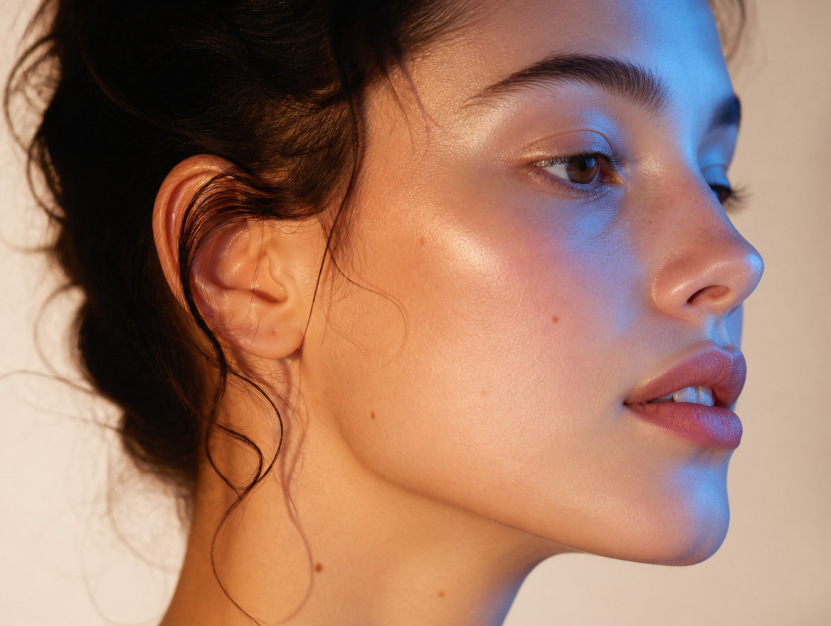 Luz azul y piel