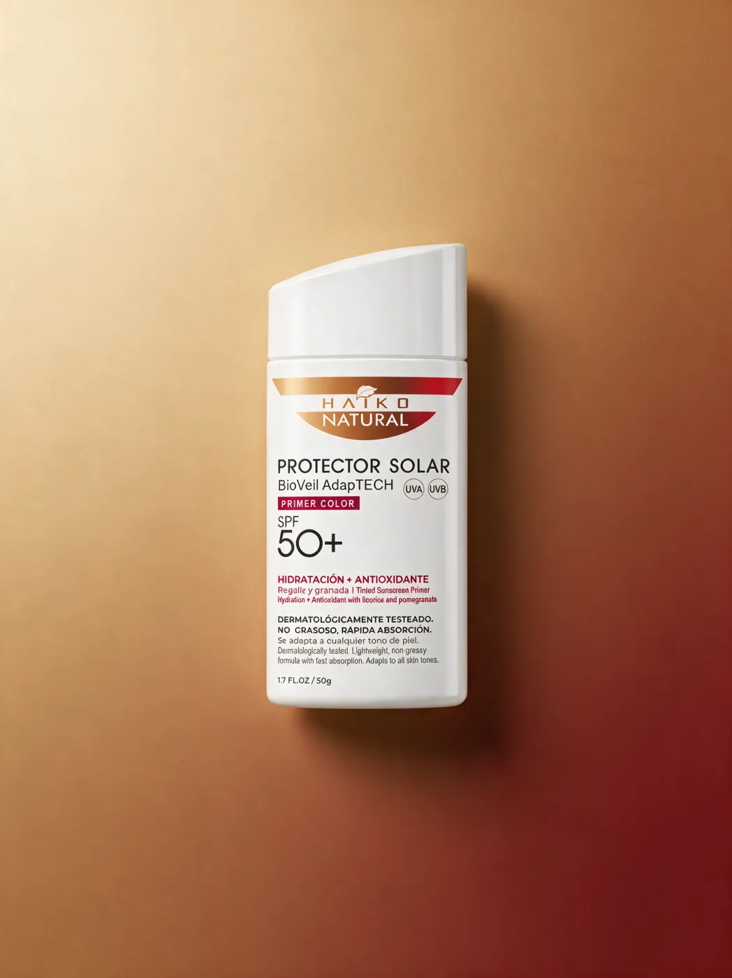 Protector Solar Facial BioVeil AdapTECH SPF 50+ Con Color