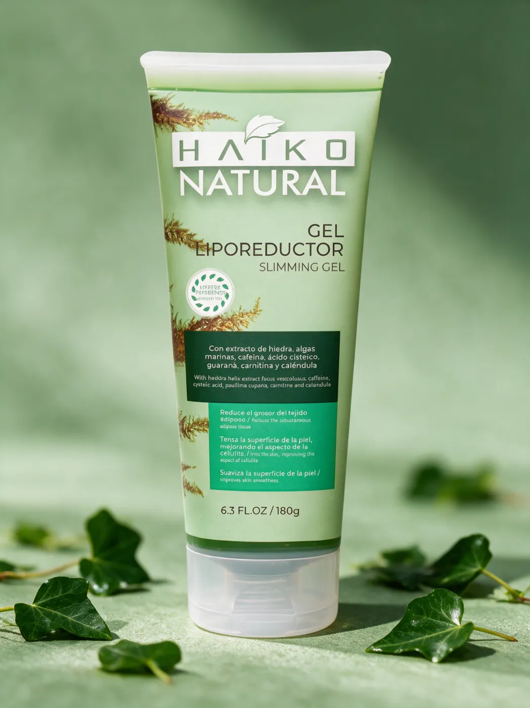 Gel Liporeductor con Extracto de Hiedra, Cafeína y Algas Marinas